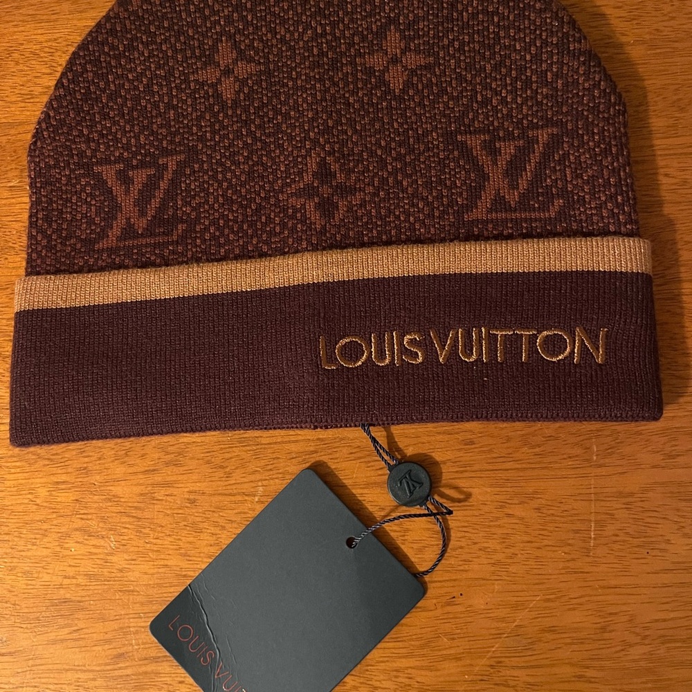 Louis Vuitton Rich Brown Knit Hat